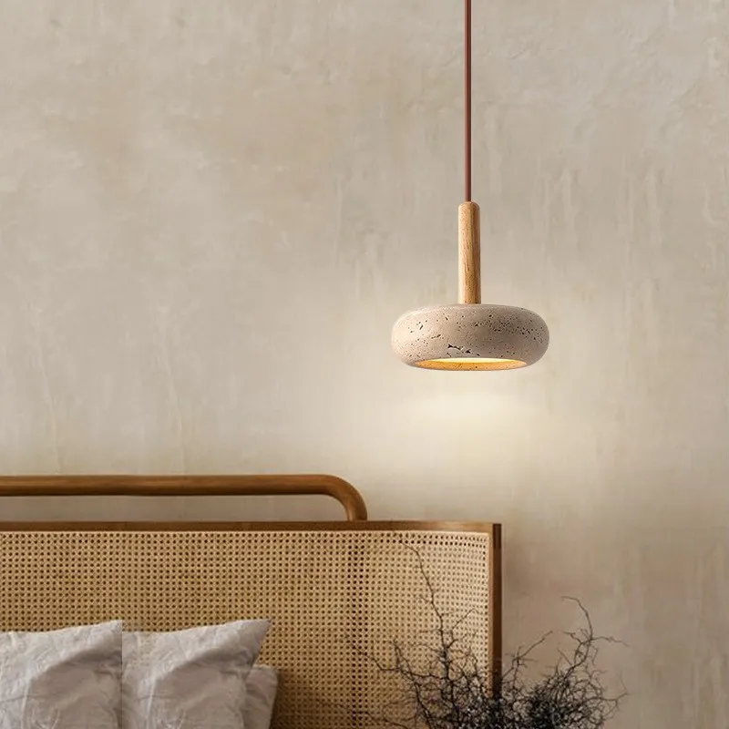 

Скандинавский маленький простой каменный прикроватный подвесной светильник, комнатное домашнее украшение, обеденный стол, кухонный ресторанный подвесной светильник