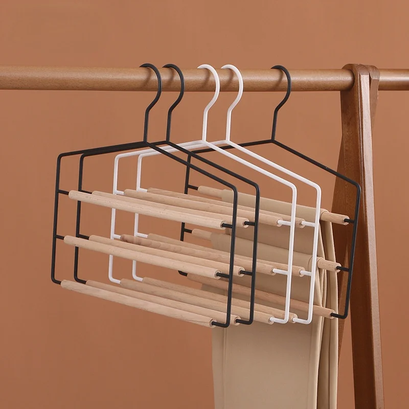 Wooden Wrought Iron Multi-layer Trousers Hanging Multifunctional Household Scarf Tie Rack Wardrobe Trouser Rack
Wooden Wrought Iron Multi-layer Trousers Hanging Multifunctional Household Scarf Tie Rack Wardrobe Trouser Rack