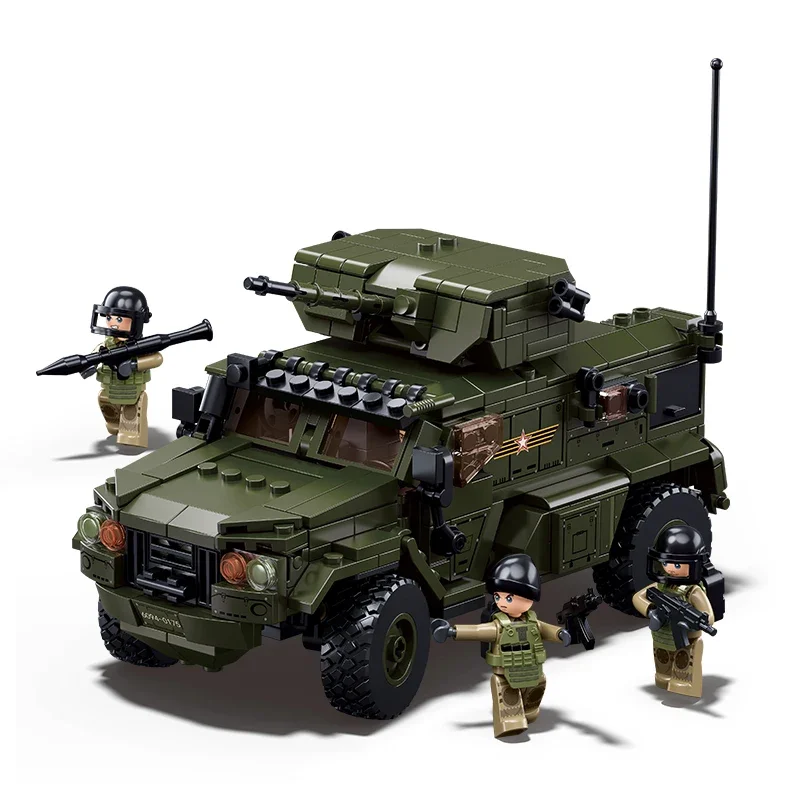 WW2 Military Model Series Typhoon VDV Armored Assault Vehicle Building Blocks Bricks Toys Gifts
WW2 Military Model Series Typhoon VDV Armored Assault Vehicle Building Blocks Bricks Toys Gifts