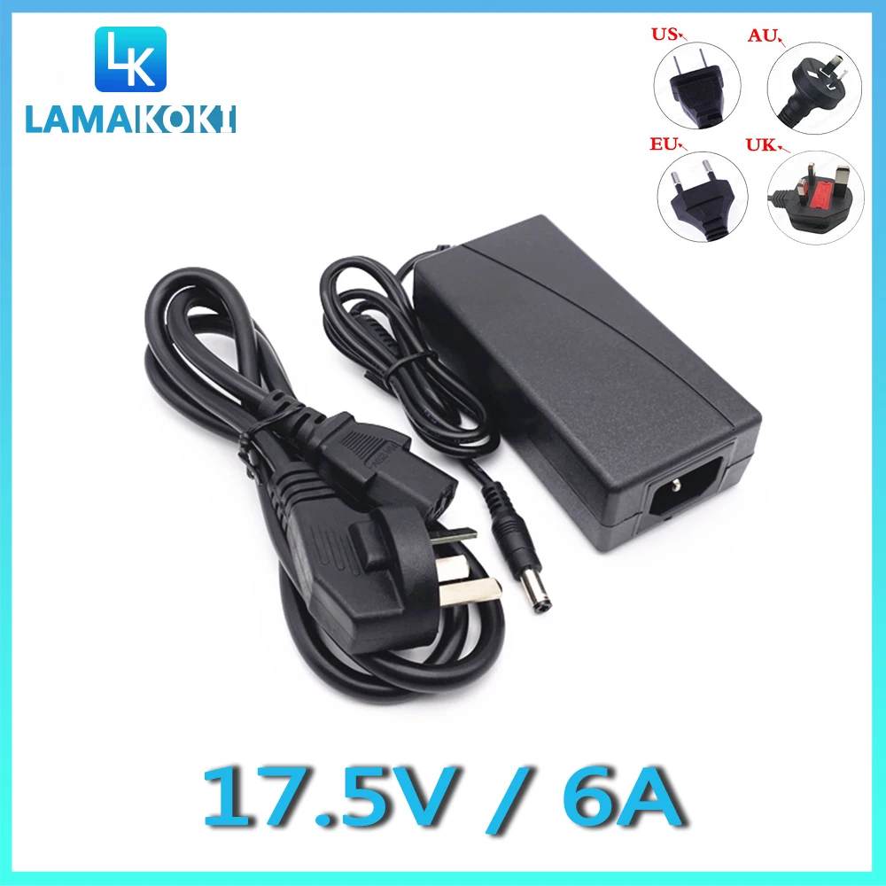 17,5 V 6A 220V To DC адаптер питания 17,5 V 6000MA DC Стабилизированный трансформатор питания DC 5,5*2,1 MM
17,5 V 6A 220V To DC адаптер питания 17,5 V 6000MA DC Стабилизированный трансформатор питания DC 5,5*2,1 MM