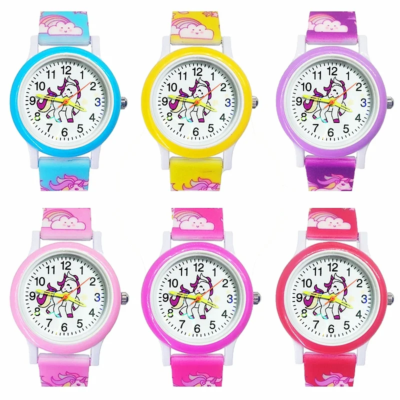 Lovely Girls Watches Unicorn Printing Silicone Candy Jelly Children Quartz Watches Boys Students Party Gifts Clock
Lovely Girls Watches Unicorn Printing Silicone Candy Jelly Children Quartz Watches Boys Students Party Gifts Clock