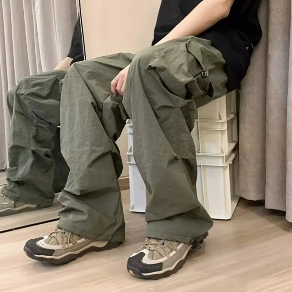 Multiple Pockets Pants Street Style Men's Cargo Pants with Multiple Pockets Loose Fit Elastic Waist for Hip Hop Fashion
Multiple Pockets Pants Street Style Men's Cargo Pants with Multiple Pockets Loose Fit Elastic Waist for Hip Hop Fashion
