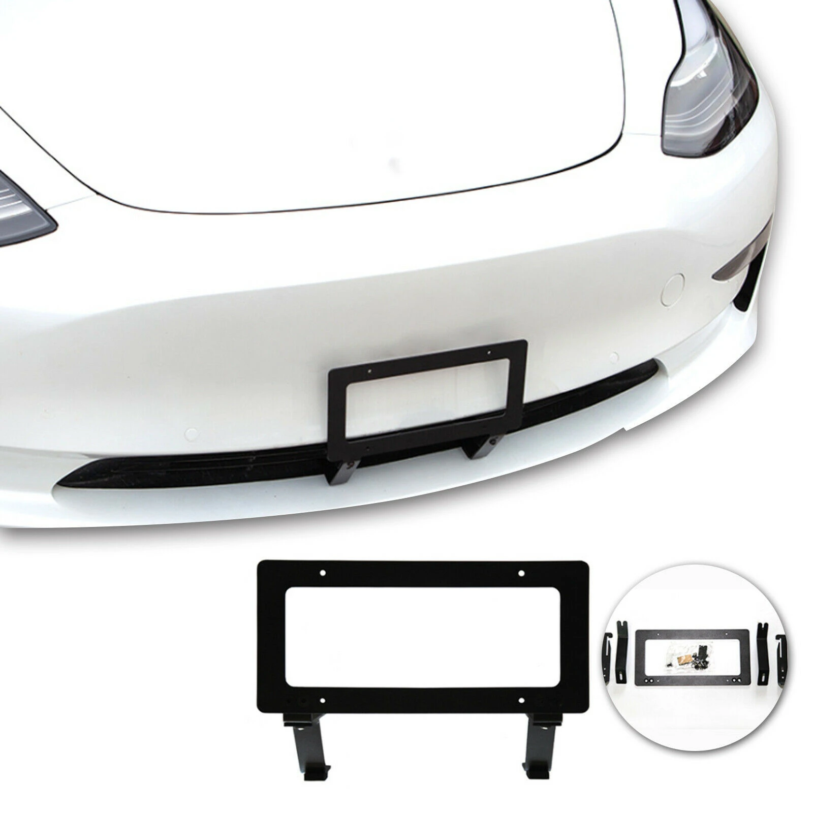 Tesla front license plate holder American license plate bracket suitable for Tesla model 3/Y
Tesla front license plate holder American license plate bracket suitable for Tesla model 3/Y