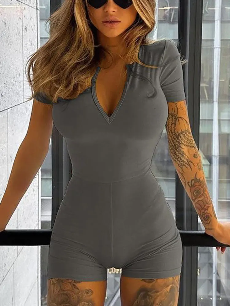 Summer Bodycon U-neck Short Sleeve Women Bodysuits Sexy Fashion Basic Party Club Rompers 2023 Skinny Lady Streetwear Bodysuit
Summer Bodycon U-neck Short Sleeve Women Bodysuits Sexy Fashion Basic Party Club Rompers 2023 Skinny Lady Streetwear Bodysuit