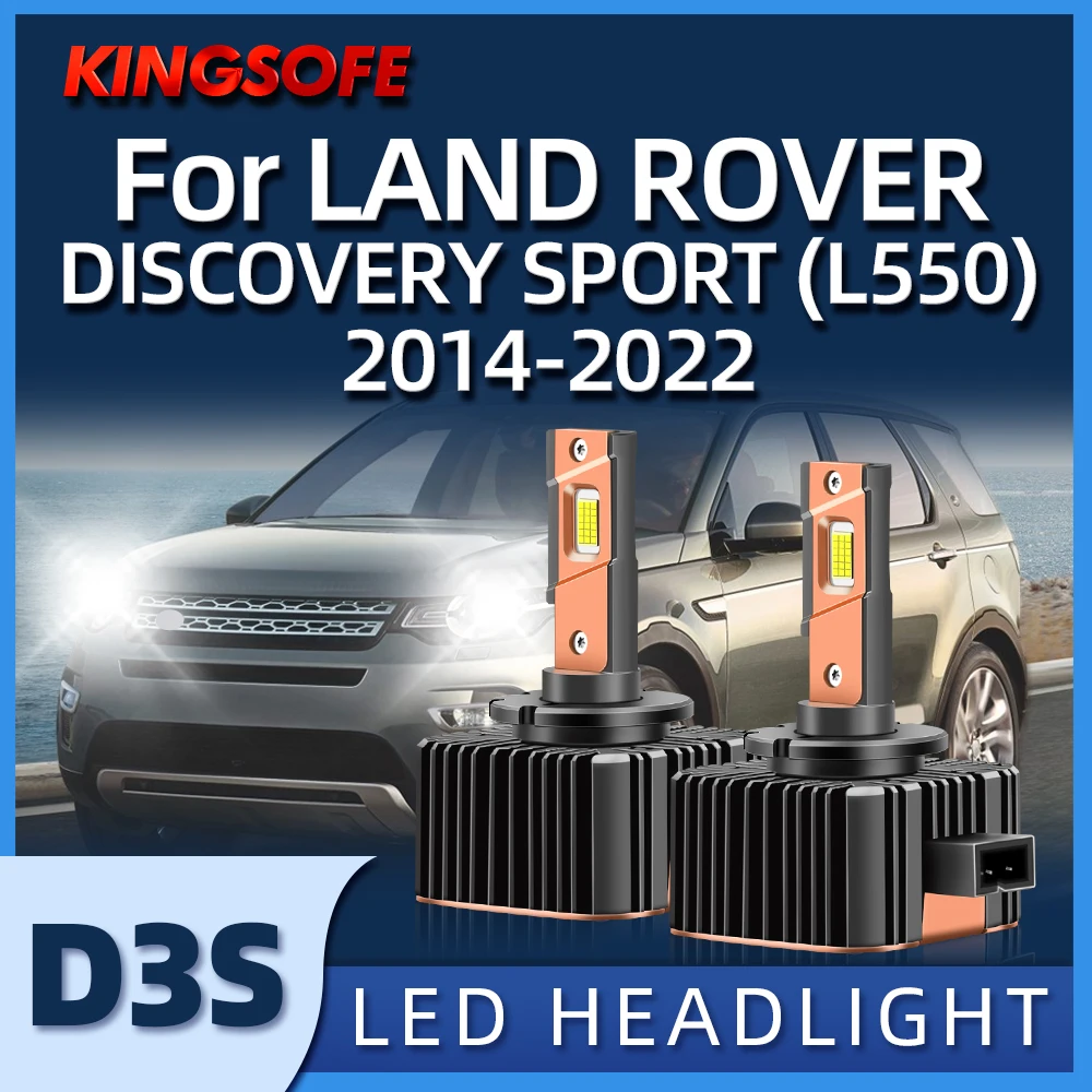

KINGSOFE Car Headlights D3S 120W HID Bulbs For LAND ROVER DISCOVERY SPORT (L550) 2014 2015 2016 2017 2018 2019 2020 2021 2022