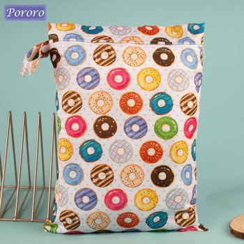 Sacolas Impermeáveis para Fraldas: Proteção Segura e Prática para as Fraldas do seu Bebê 13 30*40cm Zippered Nappy Wetbags Waterproof Wet Dry Bag Diaper Bag Waterproof Travel Maternity Small Reusable Wet Bags