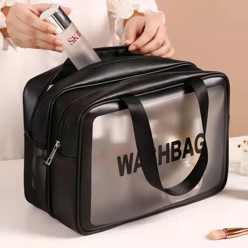 Korean Make Up Organizer Waterproof PVC Travel Bag Zipper Pouch Dry-wet Separation Toiletry Cosmetic Bags For Women Kосметичка
Korean Make Up Organizer Waterproof PVC Travel Bag Zipper Pouch Dry-wet Separation Toiletry Cosmetic Bags For Women Kосметичка