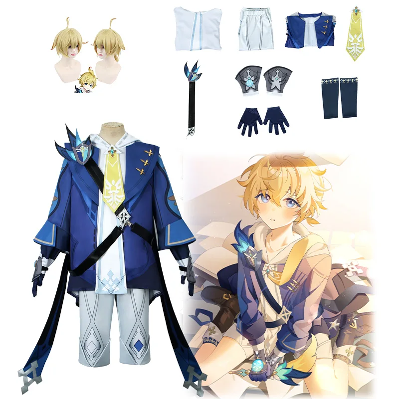 Genshin Impact Mika Cosplay Costume Outfit Halloween Cute Boy Suit Knapsack Backpack Game Cos Halloween Festival Party Outfit
Genshin Impact Mika Cosplay Costume Outfit Halloween Cute Boy Suit Knapsack Backpack Game Cos Halloween Festival Party Outfit