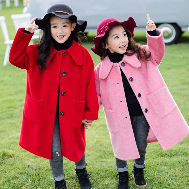 

Girls Coat Jacket Winter Cotton Windbreak 2023 New Arrive Warm Thicken Teenagers High Quality Children's Clothing