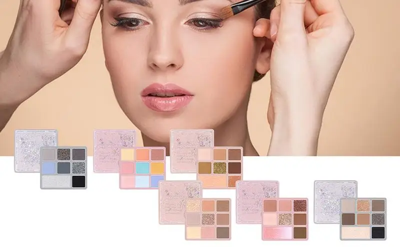 

Eyeshadow Palette Neutral Waterproof Eye Shadow Blush Glitter Matte Eyeshadow Palette Long Lasting Glitter Pigment Eyeshadow