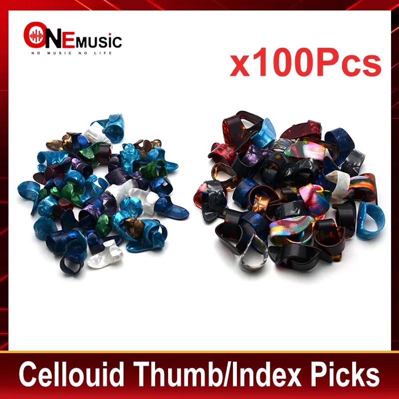 100Pcs Large Shell Thumb Picks Index Picks Forefinger Picks Plectrums for Acoustic Guitar
100Pcs Large Shell Thumb Picks Index Picks Forefinger Picks Plectrums for Acoustic Guitar