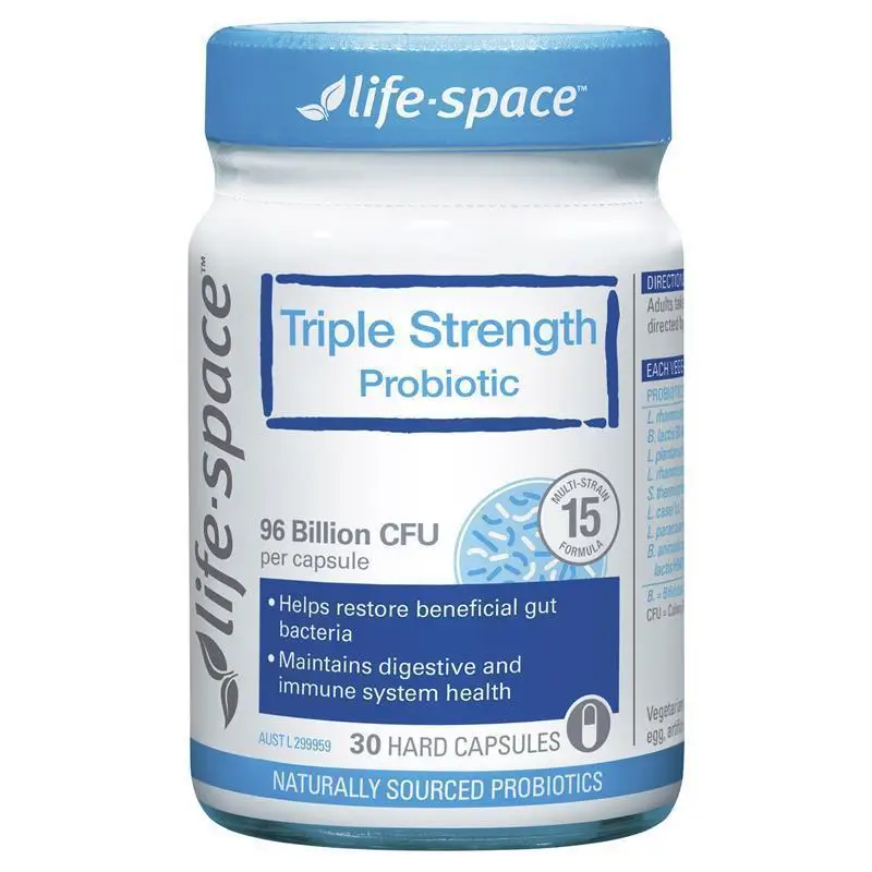 Australia Life Space Triple Strength Probiotic 30Capsules Beneficial Bacteria Digestive System Bowel Function
Australia Life Space Triple Strength Probiotic 30Capsules Beneficial Bacteria Digestive System Bowel Function