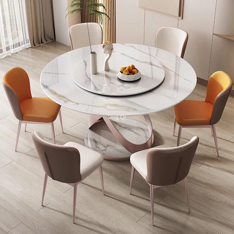 Nordic Restaurant Dining Table Set 4 Chairs Italian Luxury Table Small Apartmen Turntable Mesas De Jantar Dinning Set Furniture
Nordic Restaurant Dining Table Set 4 Chairs Italian Luxury Table Small Apartmen Turntable Mesas De Jantar Dinning Set Furniture