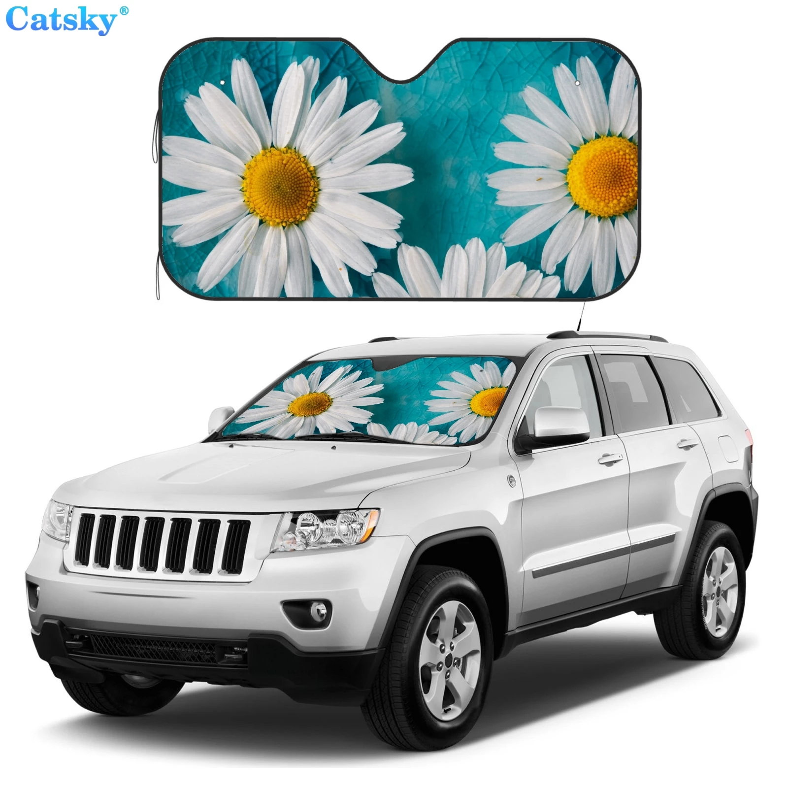 Солнцезащитный козырек с рисунком ромашки, аксессуары для интерьера, подходит для большинства автомобилей
Солнцезащитный козырек с рисунком ромашки, аксессуары для интерьера, подходит для большинства автомобилей
