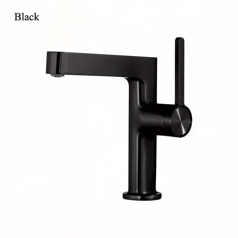 

Basin Faucet Bathroom Mixer Sink Tap Deck Mounted With Single Handle Hot Cold Water Taps Gold Black Chrome Faucet