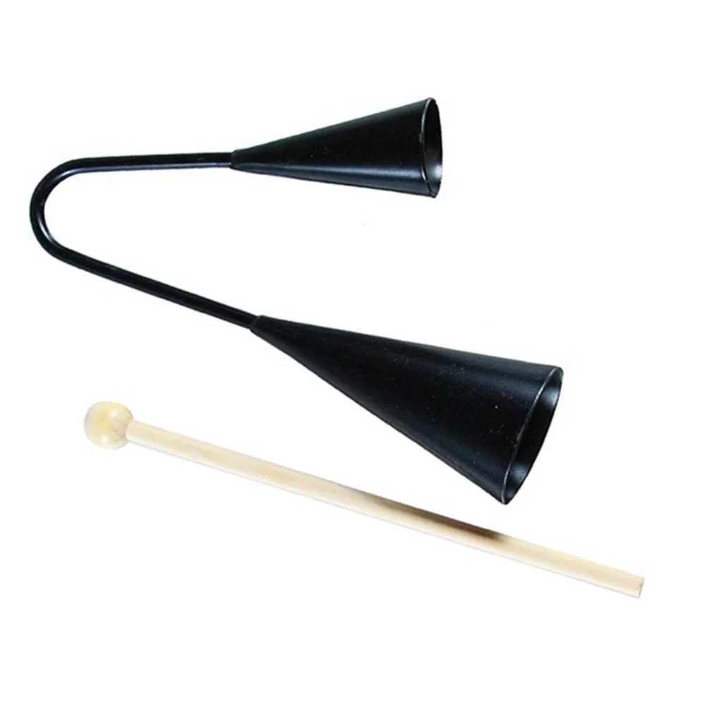 Kids Early Education Agogo Bell Toy Traditional Small Musical Two Tone Children Instrument with Wooden Stick (Black)
Kids Early Education Agogo Bell Toy Traditional Small Musical Two Tone Children Instrument with Wooden Stick (Black)
