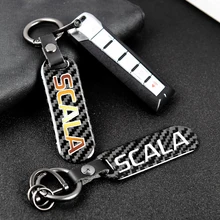 For Skoda Scala Car Accessories custom color nameplate metal keychain carbon fiber
For Skoda Scala Car Accessories custom color nameplate metal keychain carbon fiber