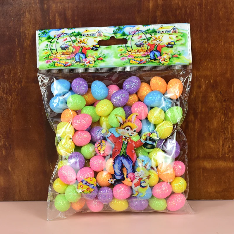80Pcs/Bag Colorful Mini Easter Eggs Glitter Craft Foam Egg Ornament 2023 Easter Decoration for Home Kids Gift Supplies
80Pcs/Bag Colorful Mini Easter Eggs Glitter Craft Foam Egg Ornament 2023 Easter Decoration for Home Kids Gift Supplies