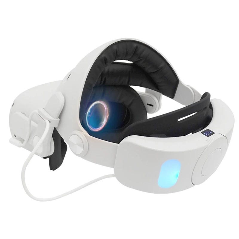 For Quest 2 VR Glasses Accessories Headset Rechargeable Head Strap Built-in 6000mAh Battery for Quest 2 Headset 3XUE
For Quest 2 VR Glasses Accessories Headset Rechargeable Head Strap Built-in 6000mAh Battery for Quest 2 Headset 3XUE