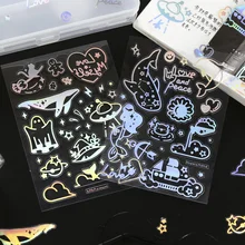 1Pc Transparent Cute Cartoon Fantasy Constellation Series Decorative PVC Laser Stickers Scrapbooking Stick Stationery Sticker
1Pc Transparent Cute Cartoon Fantasy Constellation Series Decorative PVC Laser Stickers Scrapbooking Stick Stationery Sticker