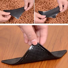4Pcs Home Floor Rug Carpet Mat Grippers Self-adhesive Anti Slip Sticker Reusable Washable Silicone Rubber Anti-Slip Grip Pad
4Pcs Home Floor Rug Carpet Mat Grippers Self-adhesive Anti Slip Sticker Reusable Washable Silicone Rubber Anti-Slip Grip Pad