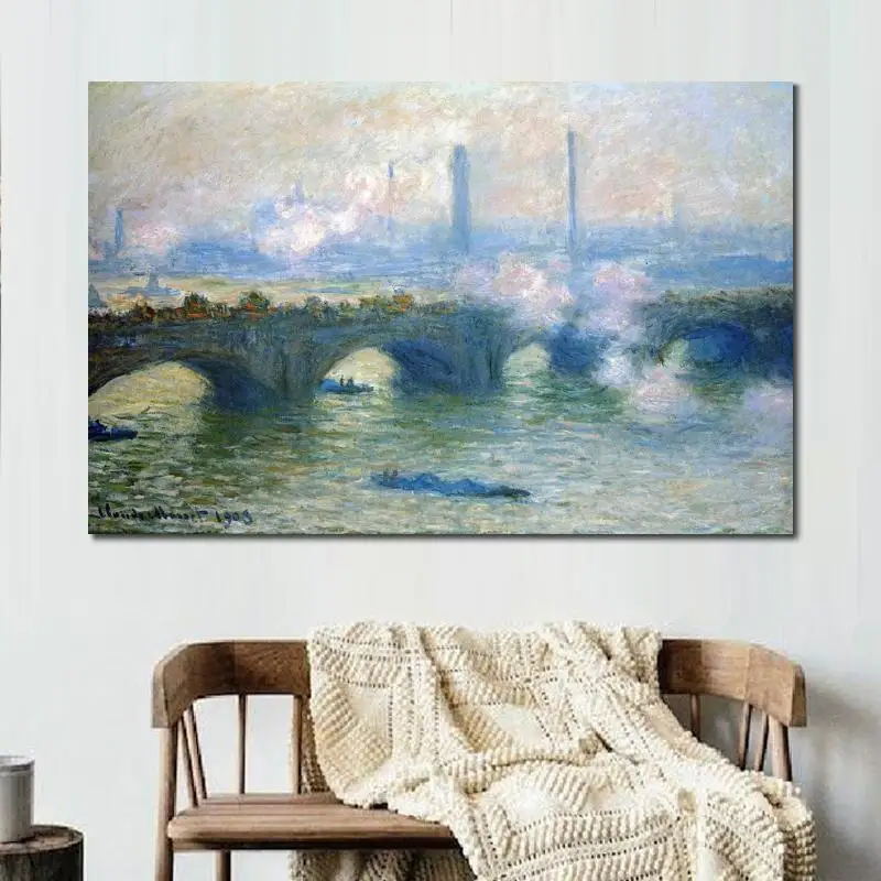 Canvas Art Waterloo Bridge London Claude Monet Reproduction Paintings Handmade High Quality
Canvas Art Waterloo Bridge London Claude Monet Reproduction Paintings Handmade High Quality