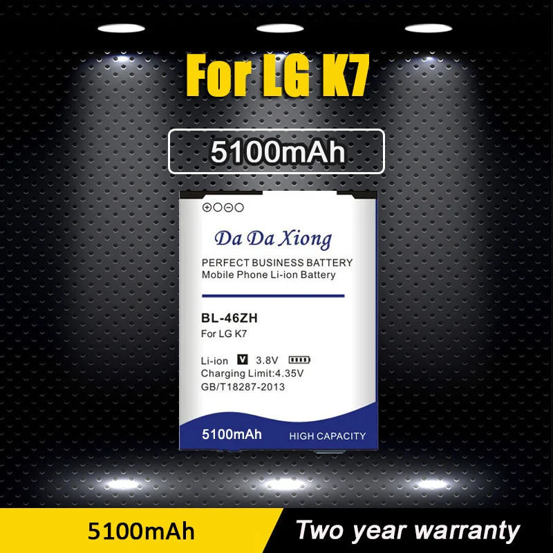 2023 Original BL-46ZH 4900mAh Battery For LG AS330 K332 K350N K371 K373 K7 K8 K89 LS675 US375 X210 M1 M1V MS330
2023 Original BL-46ZH 4900mAh Battery For LG AS330 K332 K350N K371 K373 K7 K8 K89 LS675 US375 X210 M1 M1V MS330