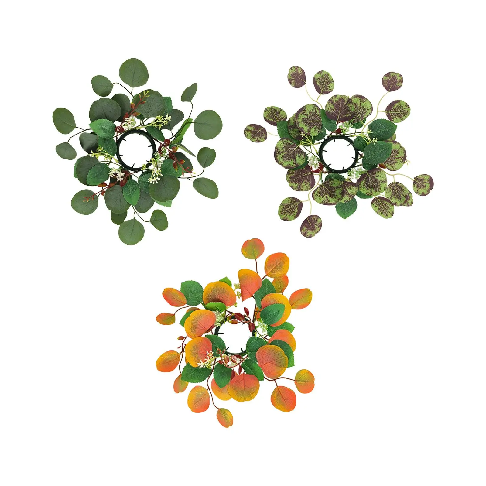 Artificial Eucalyptus Leaves Candle Ring Wreath Decorative Inner Dia. 8cm for
Artificial Eucalyptus Leaves Candle Ring Wreath Decorative Inner Dia. 8cm for