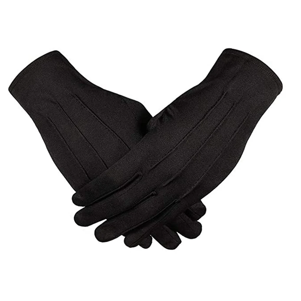 

Etiquette Gloves Stereo Stripe Design Comfortable Skin Friendly Easy to Wear Mittens Simplicity for