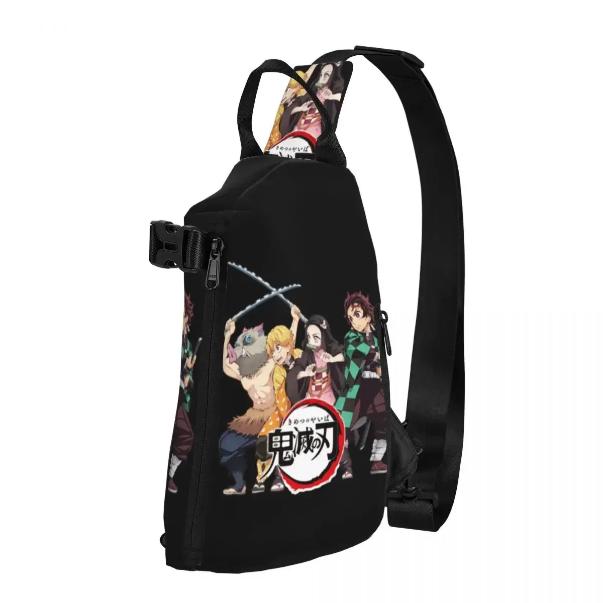 

Demon Slayer Inosuke Zenitsu Nezuko Tanjiro Shoulder Bags Kimetsu Daily Chest Bag Designer Sling Bag Stylish School Small Bags