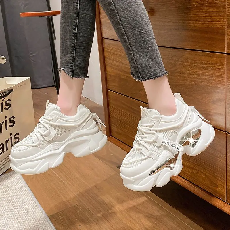 6CM Heels Women's Shoes 2023 Spring Height Thick Sole Casual Sneakers Non-slip Luxury Fashion Female Sport Shoe Zapatos De Mujer
6CM Heels Women's Shoes 2023 Spring Height Thick Sole Casual Sneakers Non-slip Luxury Fashion Female Sport Shoe Zapatos De Mujer