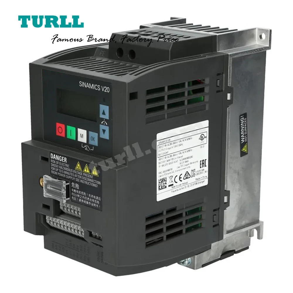 Original Brand New SINAMICS V20 200-240 V 1-phase-AC -10/+10 Rated power 0.12 kW 6SL3 210 6SL3210-5BB11-2UV1,6SL32105BB112UV1
Original Brand New SINAMICS V20 200-240 V 1-phase-AC -10/+10 Rated power 0.12 kW 6SL3 210 6SL3210-5BB11-2UV1,6SL32105BB112UV1