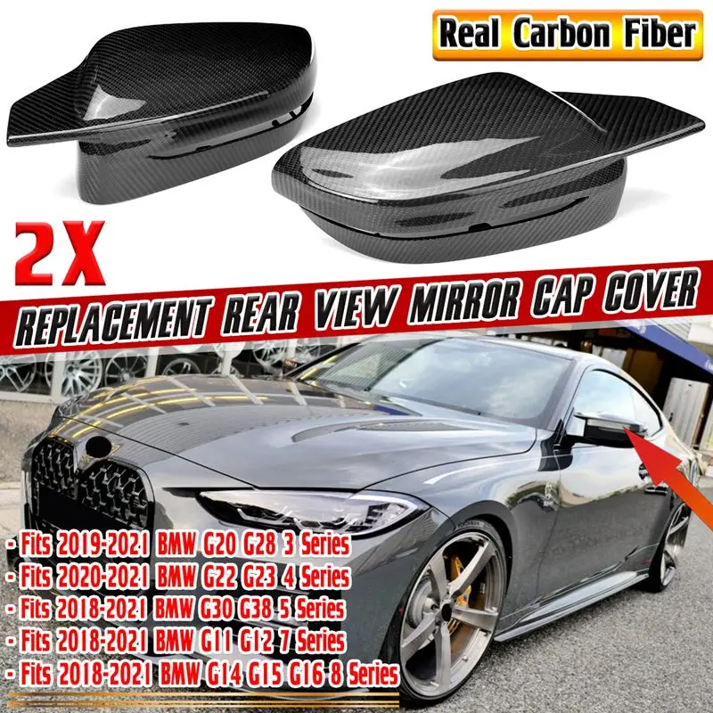 Real Carbon Fiber Rearview Mirror Cover For BMW 3 4 5 7 8 Series G20 G21 G28 G22 G11 G30 G38 M4/M5 Style Replacement Mirror Cap
Real Carbon Fiber Rearview Mirror Cover For BMW 3 4 5 7 8 Series G20 G21 G28 G22 G11 G30 G38 M4/M5 Style Replacement Mirror Cap