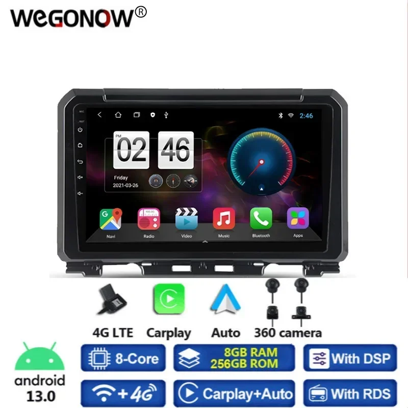 Автомобильный DVD-проигрыватель с камерой 1280*720 360 Carplay 8 ГБ + 256 ГБ Android 13,0 GPS WIFI Bluetooth RDS радио для Suzuki Jimny JB64 2018 -2020
Автомобильный DVD-проигрыватель с камерой 1280*720 360 Carplay 8 ГБ + 256 ГБ Android 13,0 GPS WIFI Bluetooth RDS радио для Suzuki Jimny JB64 2018 -2020