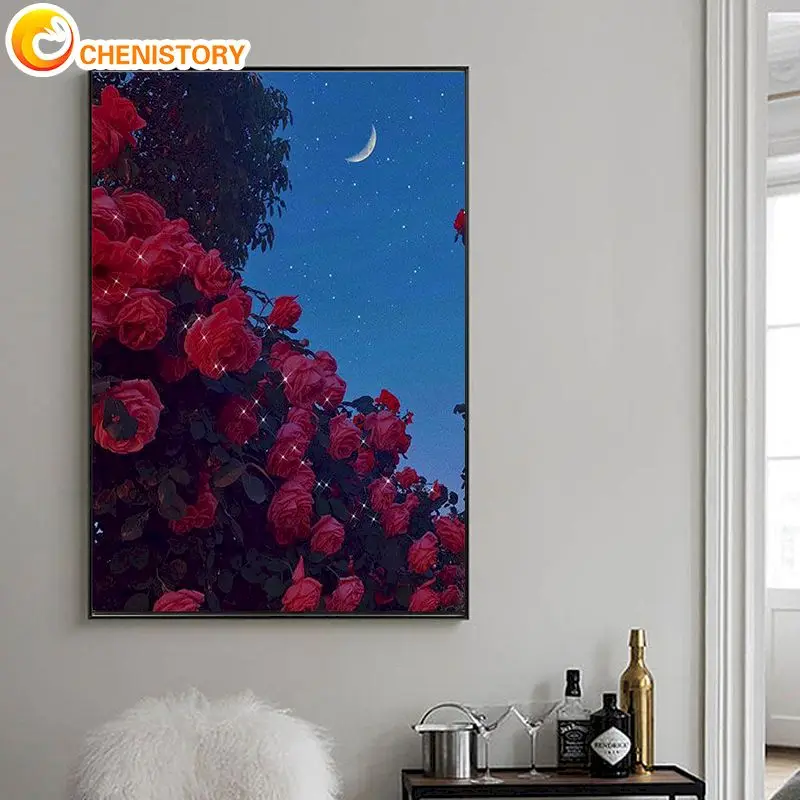 CHENISTORY Picture By Number red rose For Adults Diy 40x50cm Frame Coloring By Numbers Flower On Canvas Home Decoration
CHENISTORY Picture By Number red rose For Adults Diy 40x50cm Frame Coloring By Numbers Flower On Canvas Home Decoration