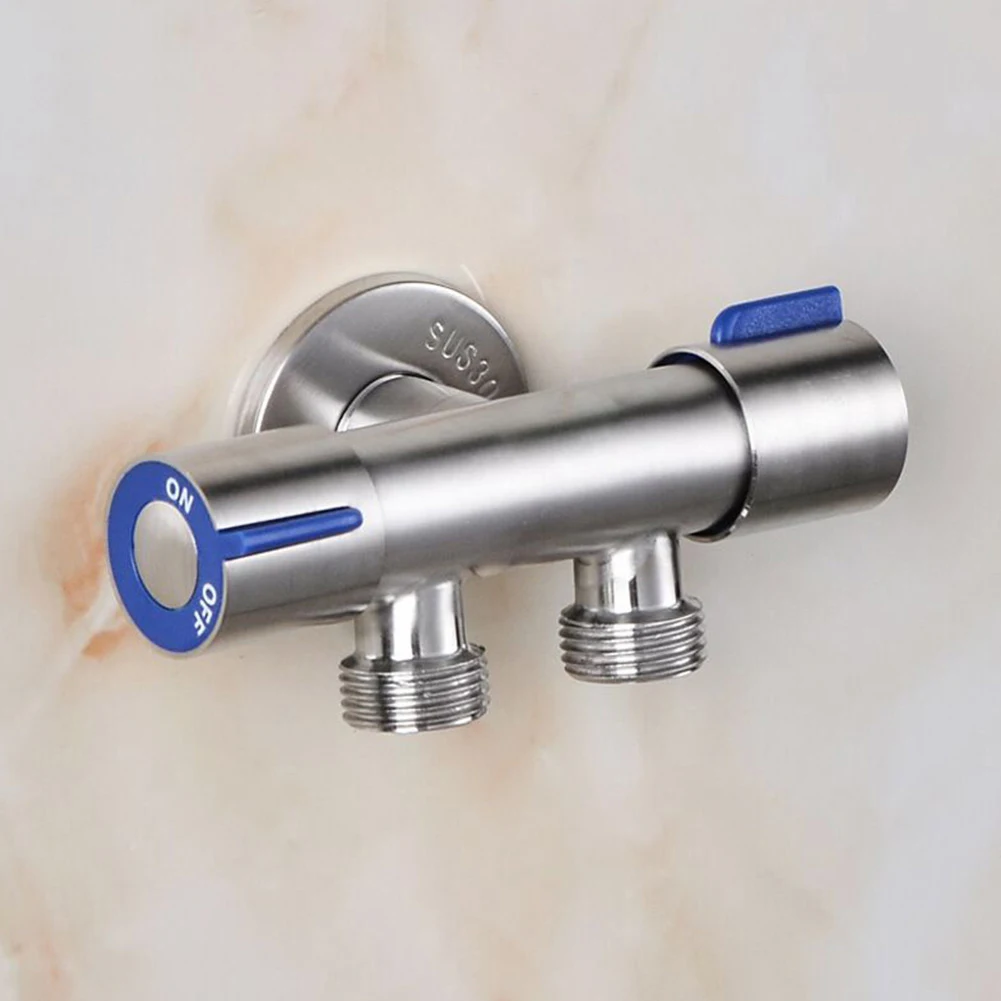 Bathroom Faucet Dual Control Double Handle Stainless Steel Water Faucet Bathroom Washing Machine Faucet Triangle Valve
Bathroom Faucet Dual Control Double Handle Stainless Steel Water Faucet Bathroom Washing Machine Faucet Triangle Valve
