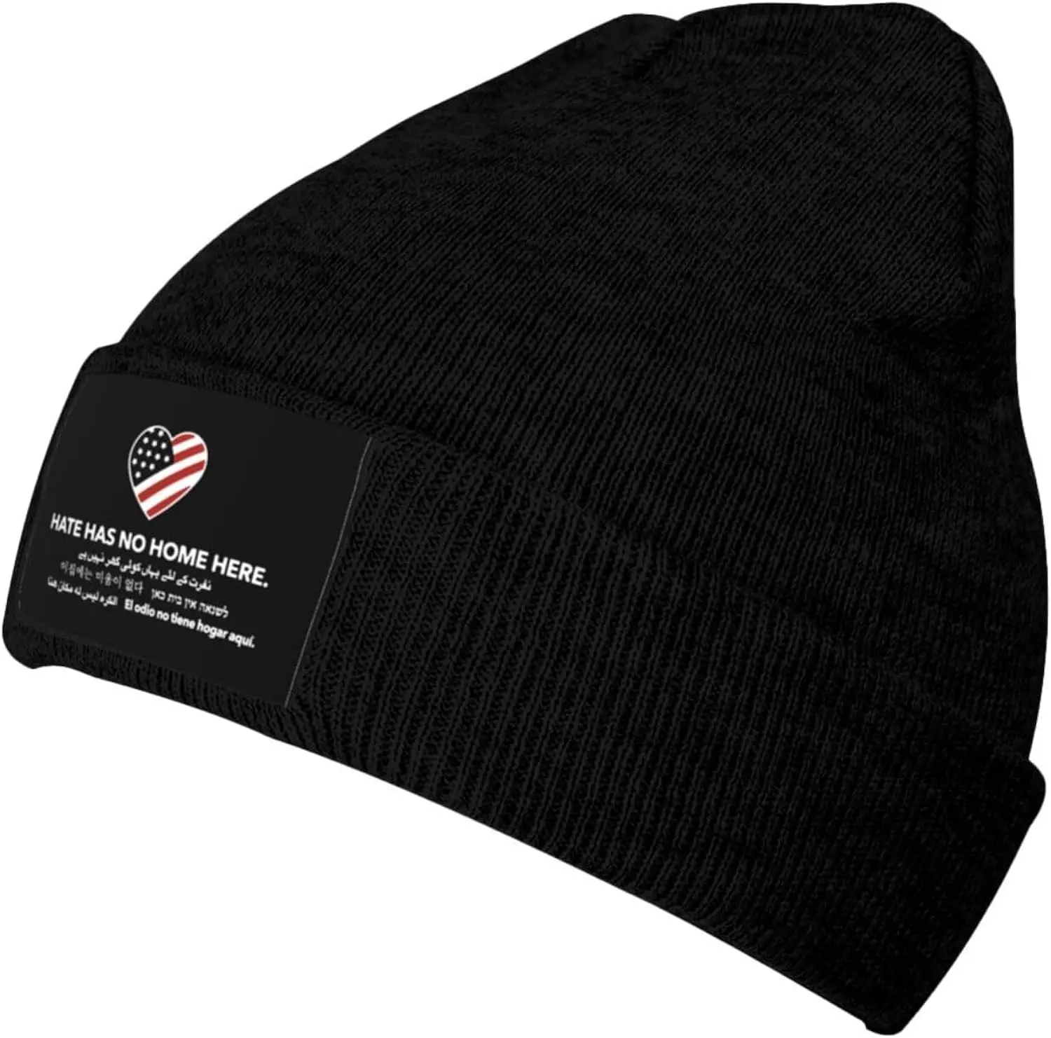 Hate Has No Home Here Beanie Hats Soft Stretch Knitted Hat Winter Warm Mans Woman Knitted Hat
Hate Has No Home Here Beanie Hats Soft Stretch Knitted Hat Winter Warm Mans Woman Knitted Hat