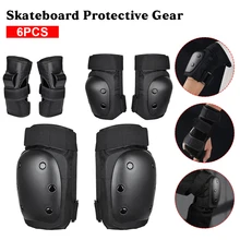 6Pcs Skateboard Protective Gear Set Knee Elbow Pads Protector for Kids Adults Bicycle Ice Stake Roller Outdoor Sport Protector
6Pcs Skateboard Protective Gear Set Knee Elbow Pads Protector for Kids Adults Bicycle Ice Stake Roller Outdoor Sport Protector
