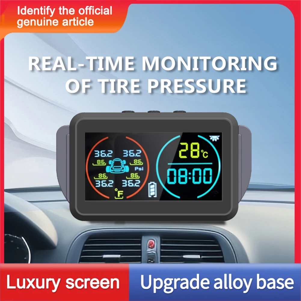 Wireless Solar TPMS LCD Car Tire Pressure Monitoring System 4 External Sensor Auto Security Alarm Systems
Wireless Solar TPMS LCD Car Tire Pressure Monitoring System 4 External Sensor Auto Security Alarm Systems