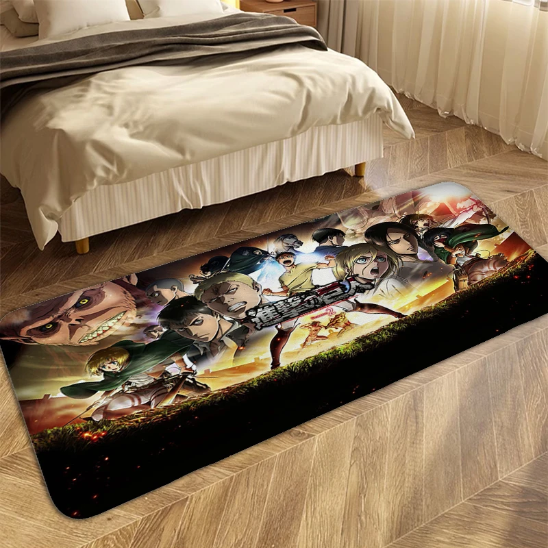 

Anime Carpet for Bedroom A-Attack on Titan Room Decorating Items Custom Living Room Kitchen Rug Floor Mats Front Door Bathmat