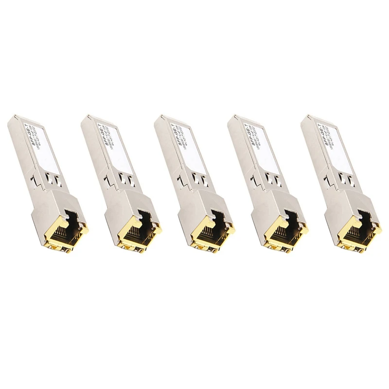 SFP Module RJ45 Switch Gbic 10/100/1000 Connector SFP Copper RJ45 SFP Module Gigabit Ethernet Port 5Pcs
SFP Module RJ45 Switch Gbic 10/100/1000 Connector SFP Copper RJ45 SFP Module Gigabit Ethernet Port 5Pcs