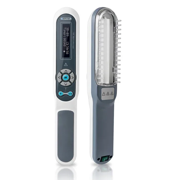 KN-4003BL UVB 311nm Portable UV Light Lamp Narrowband UVB Phototherapy Vitiligo Psoriasis Treatment UV Curing Machine
KN-4003BL UVB 311nm Portable UV Light Lamp Narrowband UVB Phototherapy Vitiligo Psoriasis Treatment UV Curing Machine