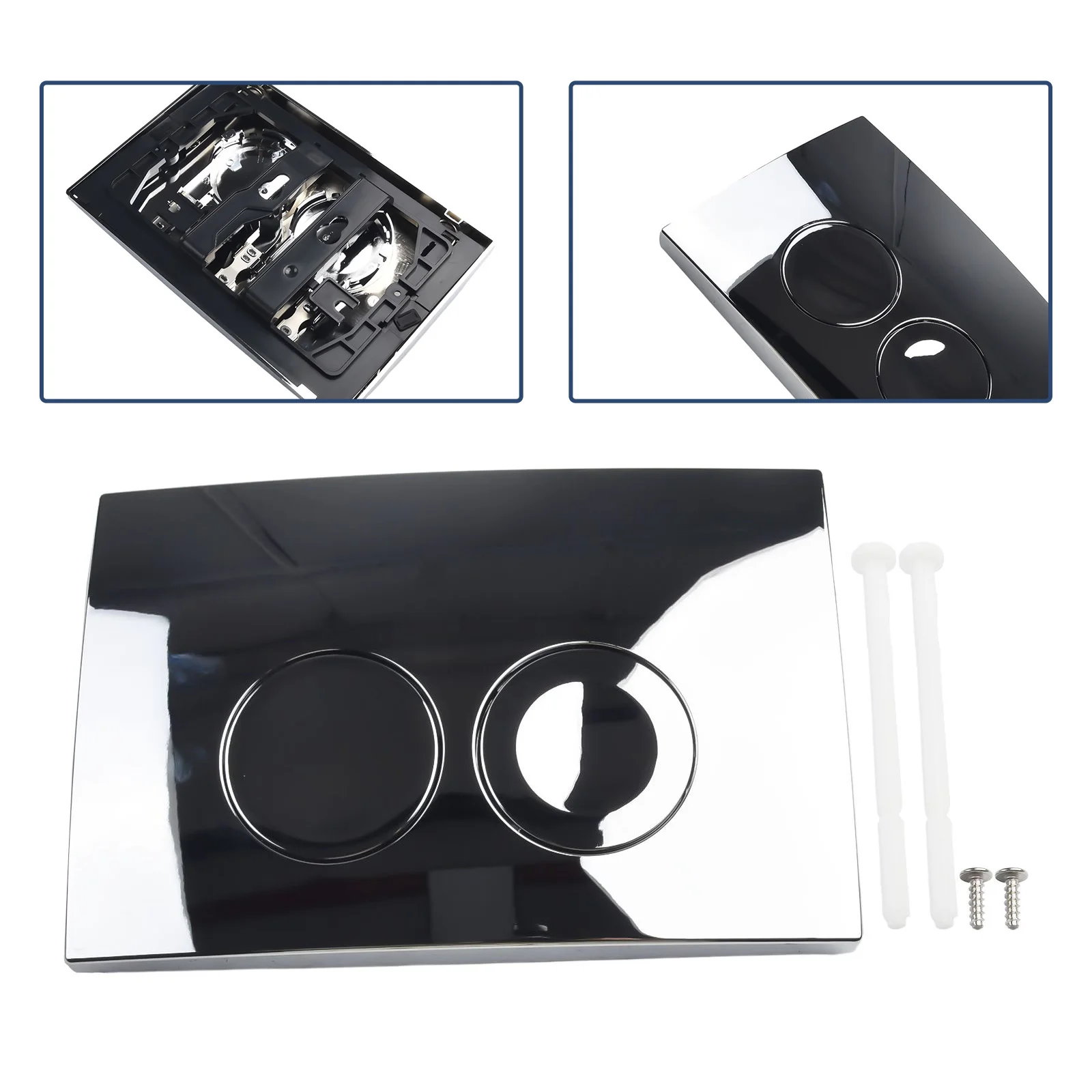 1pc Toilet Push Plate Flush Actuation Button For Delta 21 Concealed Toilet Dual Flush Button Switch Flush Panel Replacement
1pc Toilet Push Plate Flush Actuation Button For Delta 21 Concealed Toilet Dual Flush Button Switch Flush Panel Replacement