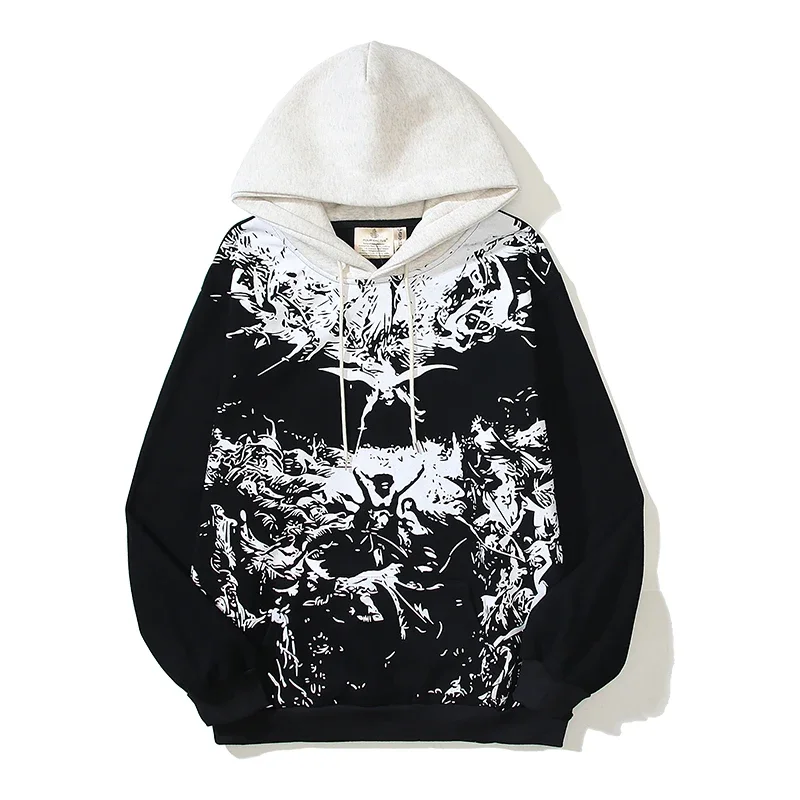 Мужская Фланелевая Толстовка в стиле хип-хоп, с принтом
Мужская Фланелевая Толстовка в стиле хип-хоп, с принтом