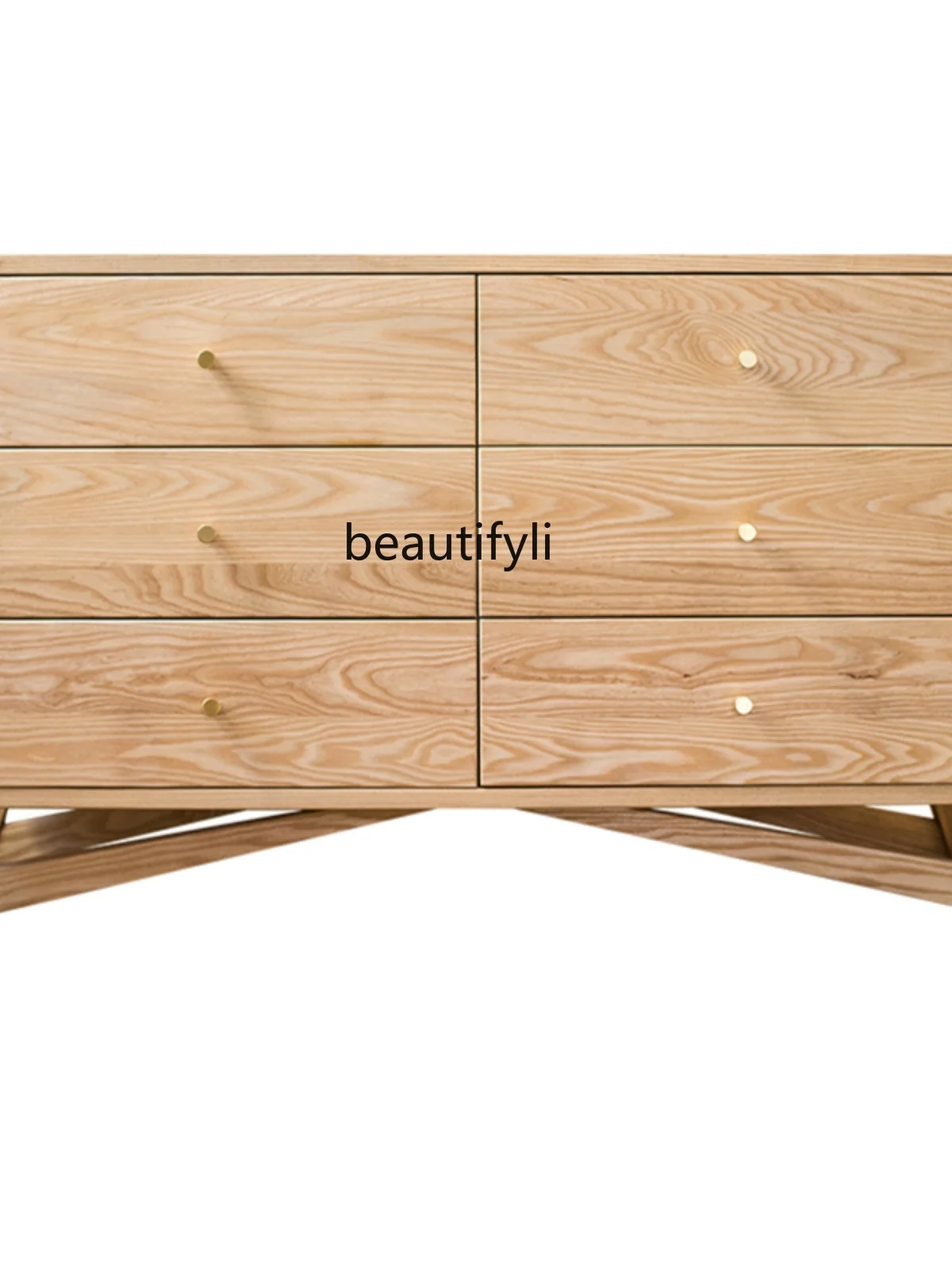 Solid Wood Chest of Six Drawers Cabinet Multifunctional Cabinet North American Ash Wood Primary Color
Solid Wood Chest of Six Drawers Cabinet Multifunctional Cabinet North American Ash Wood Primary Color