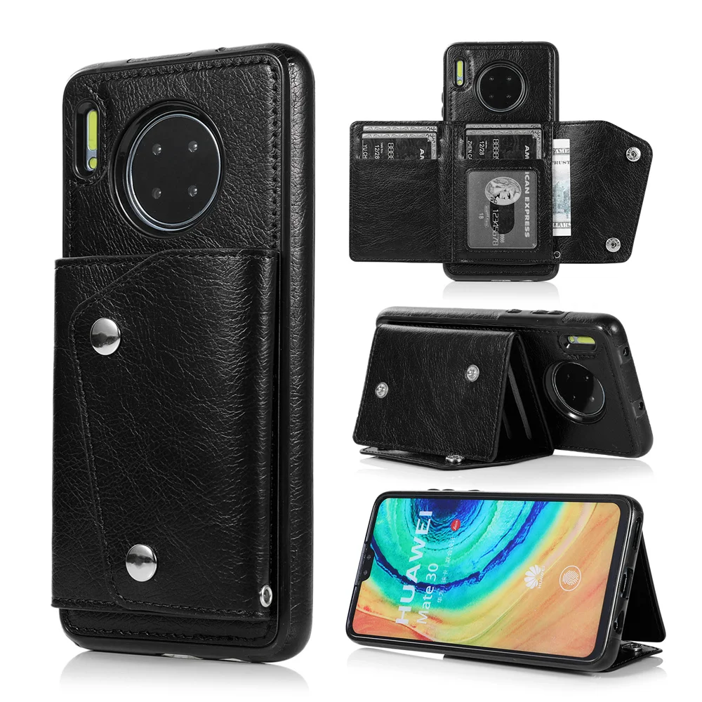 

Card holder Phone Case For Huawei Mate20 Lite Mate20Pro Mate30Lite Mate30 Mate40 Pro Leather Wallet Cover