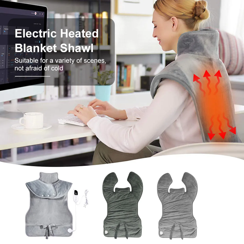 120W Electrical Heating Pad Shawl Blankets Back Neck Shoulder Body Heated Pad Adjustable Temperature Timing Heated Soft Shawls
120W Electrical Heating Pad Shawl Blankets Back Neck Shoulder Body Heated Pad Adjustable Temperature Timing Heated Soft Shawls