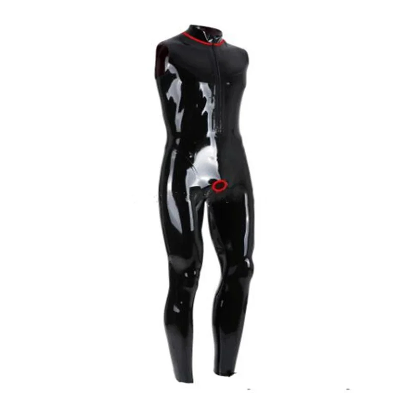 Латексное резиновое боди Catsuit, черное Мужское боди без рукавов, с передней молнией и прорезями, с красной отделкой, на заказ
Латексное резиновое боди Catsuit, черное Мужское боди без рукавов, с передней молнией и прорезями, с красной отделкой, на заказ