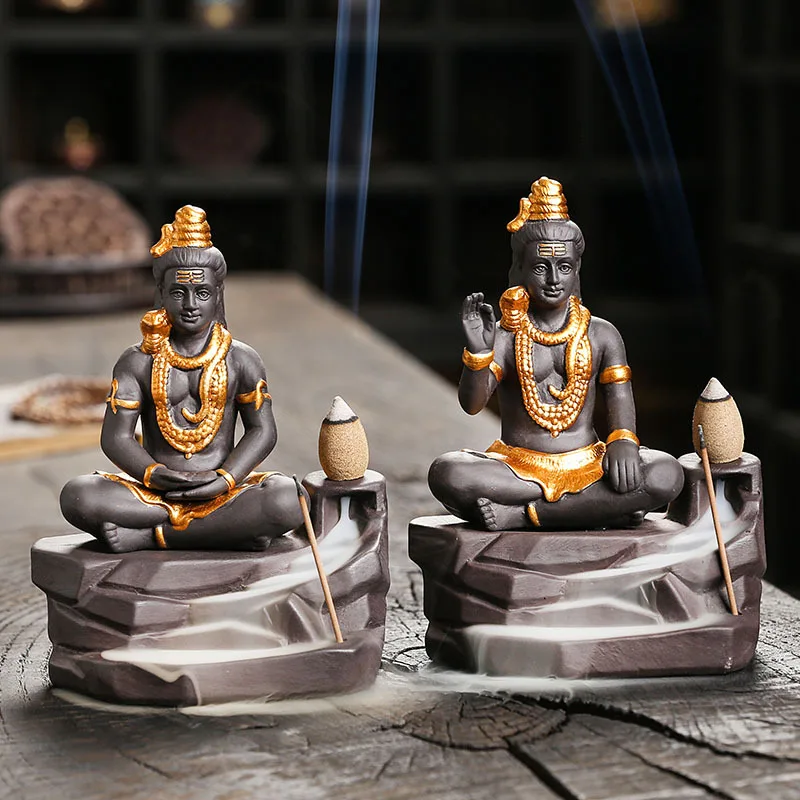 Wholesale of Southeast Asian Shiva Buddha Statue Backflow Incense Burners for Home Crafts and Decorations Incense Waterfall
Wholesale of Southeast Asian Shiva Buddha Statue Backflow Incense Burners for Home Crafts and Decorations Incense Waterfall