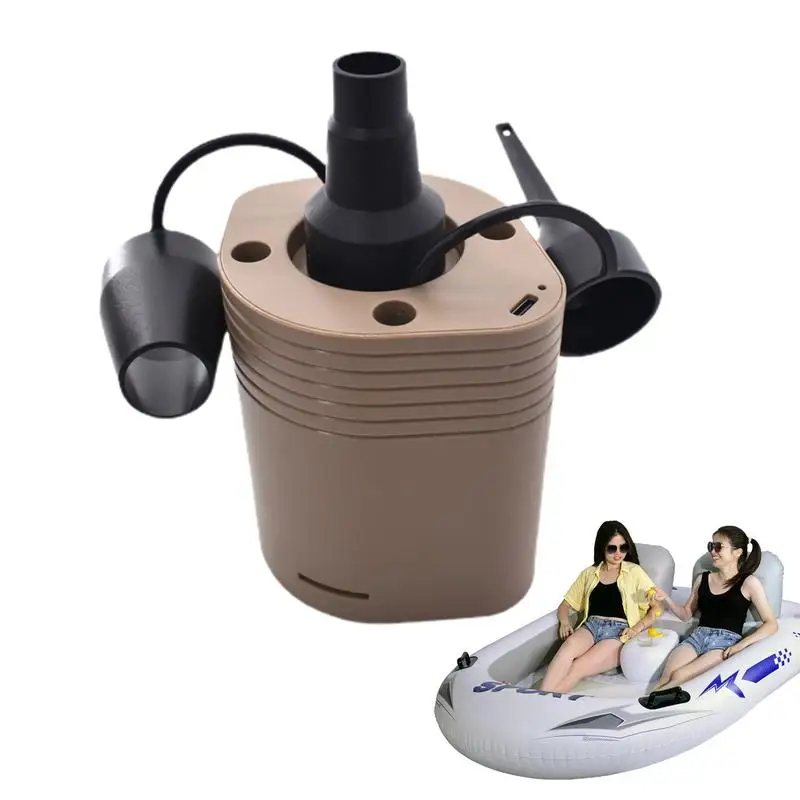 

2500MAH Electric Air Pump For Inflatables Portable Quick-Fill Air Pump With 3 Nozzles Inflator Deflator Pumps For Outdoor